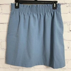 Sky Blue J Crew Paperbag Sidewalk Skirt